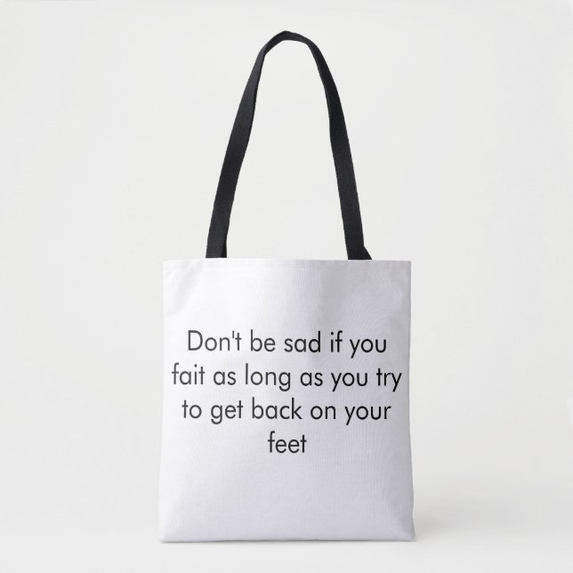 "Le Sac fourre-tout motivationnel" (Devant)