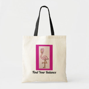 Le sac fourre-tout rose à impression de Flamant