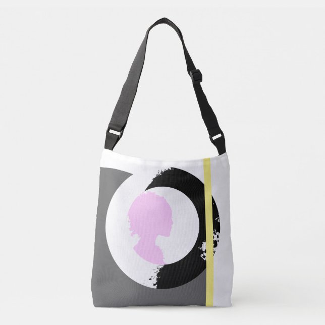 Le sac fourre-tout "Silhouette rose" de la fille p (Devant)