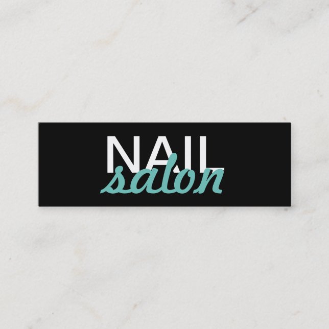 le salon d'ongle manicures la carte perforée (Devant)