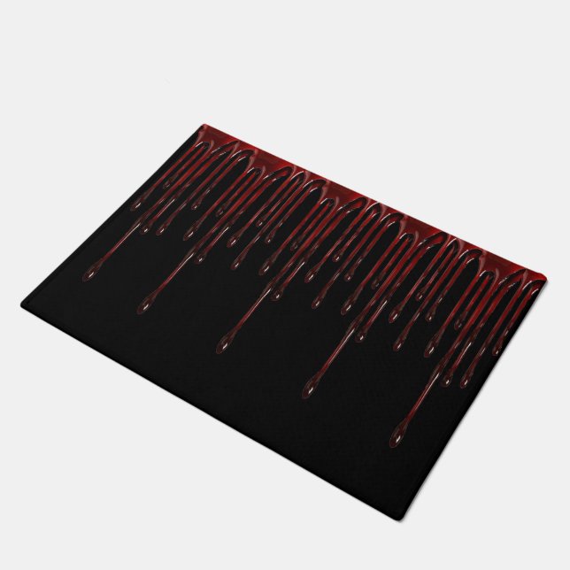 Le sang s'égoutte le tapis de porte (Incliné)