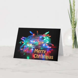 Le scintillement allume la carte de Joyeux Noël