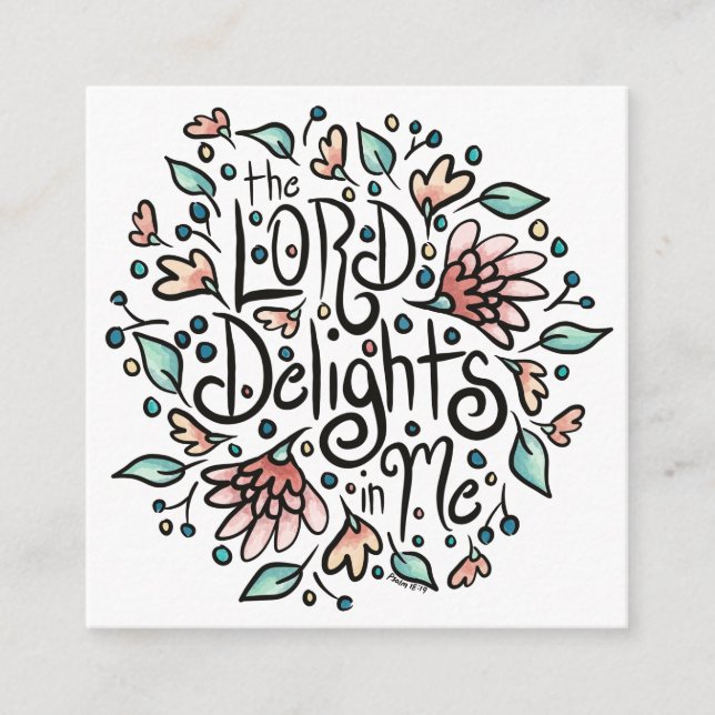 Le SEIGNEUR enchante dans ma carte de boîtier (Devant)