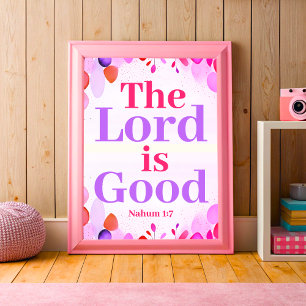 Le Seigneur est bon Boho Art mural pour adolescent