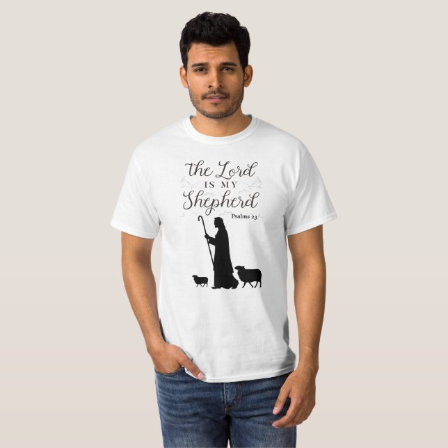 Le Seigneur est Mon Berger 23 T-shirt Psaume (Devant entier)