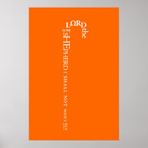 Le Seigneur est mon Berger Poster