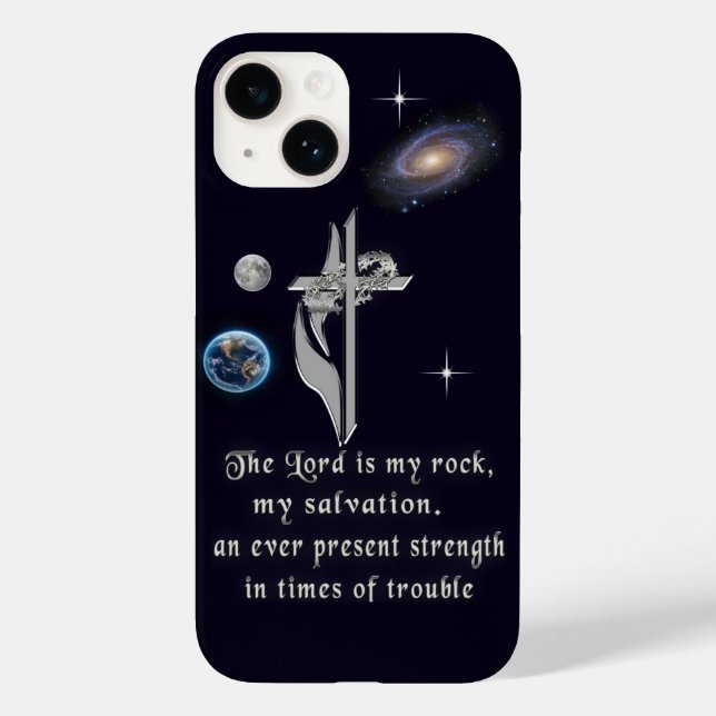 Le Seigneur est mon Coque rock iPhone 14 (Verso)