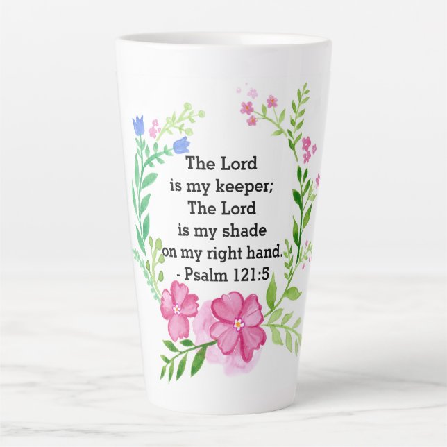 Le Seigneur Est Mon Garant Latte Mug (Devant)