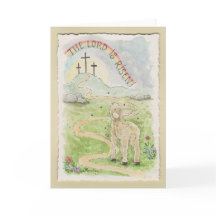Le Seigneur Est Ressuscité Carte de Pâques avec Ag