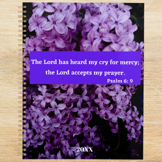 Le Seigneur M'Entend Lilac Bible Verse