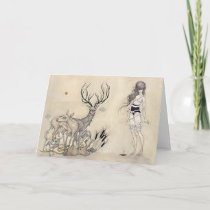 Le serpent blanc - carte de voeux