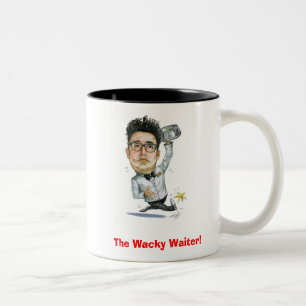 Le serveur farfelu ! … Tasse de Joe de caricatur