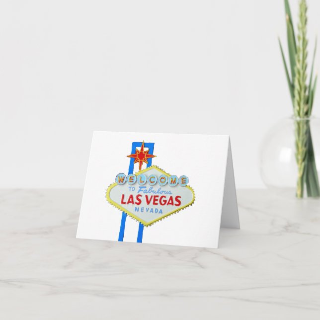 Le signe de Las Vegas font vos propres invitations (Devant)