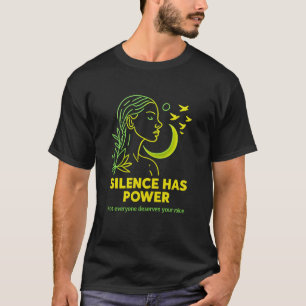 LE SILENCE A DU POUVOIR - T-Shirt basique minimal