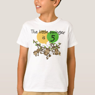 Le singe peu Swinge le T-shirt personnalisable d'a
