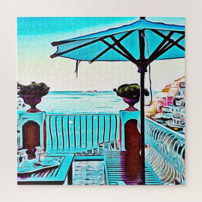 Le Sirenuse in Positano, Italien, Tea Time (Vertikal)