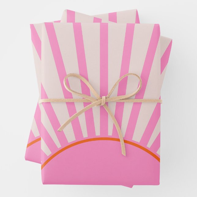 Le Soleil 01 Sun Pink Sunshine Geschenkpapier Set (Beispiel)