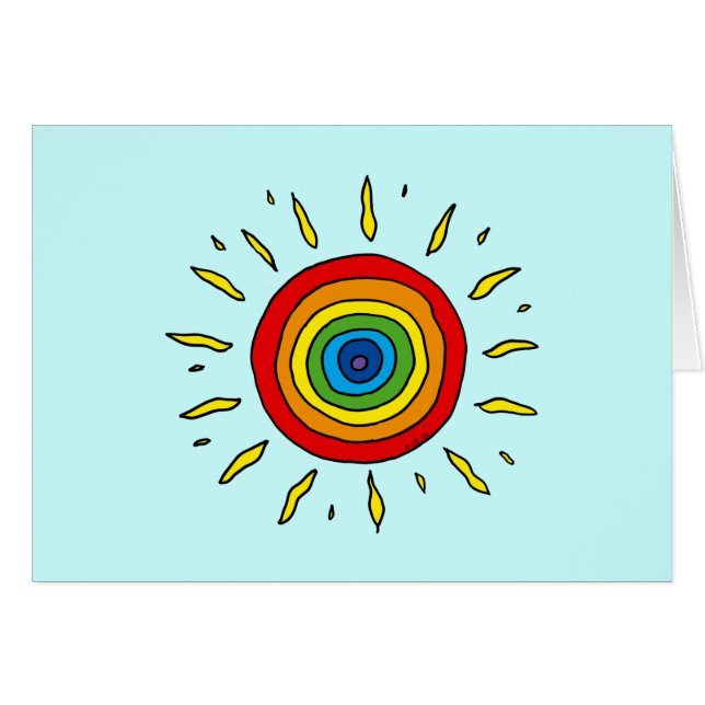 Le soleil d'arc-en-ciel (Devant horizontal)