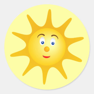 Le soleil de sourire - autocollant