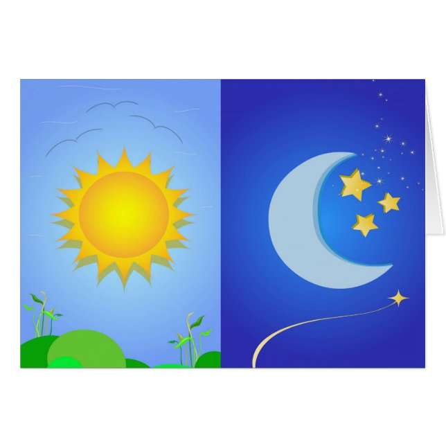 le soleil et lune (Devant horizontal)