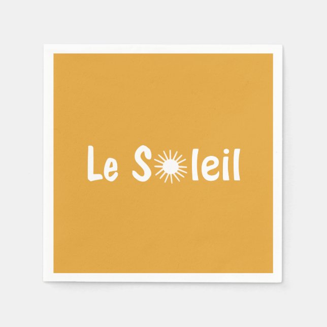 Le Soleil French Sunshine Custom Colors Serviette (Vorderseite)