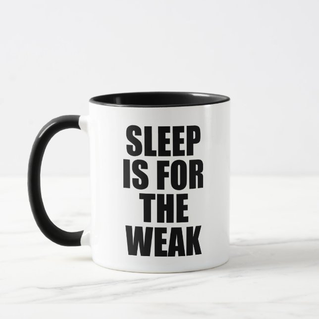Le Sommeil Est Pour La Mug De Café Faible (Gauche)