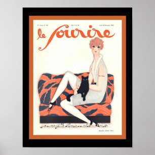 Le Sourire Déco Français 1928 Couverture 11x14