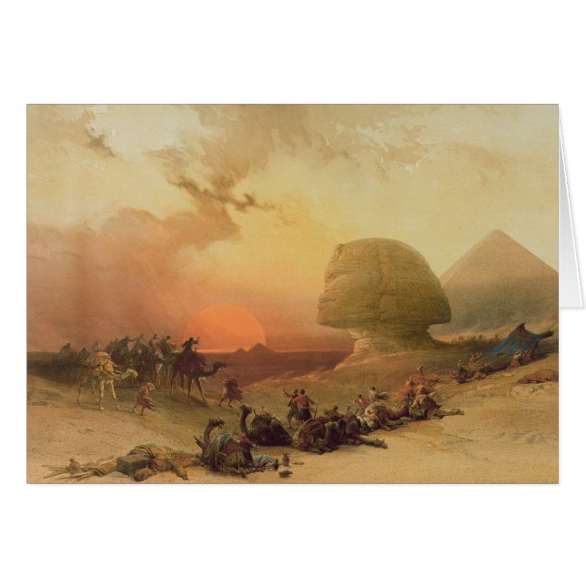 Le sphinx à Gizeh (Devant horizontal)