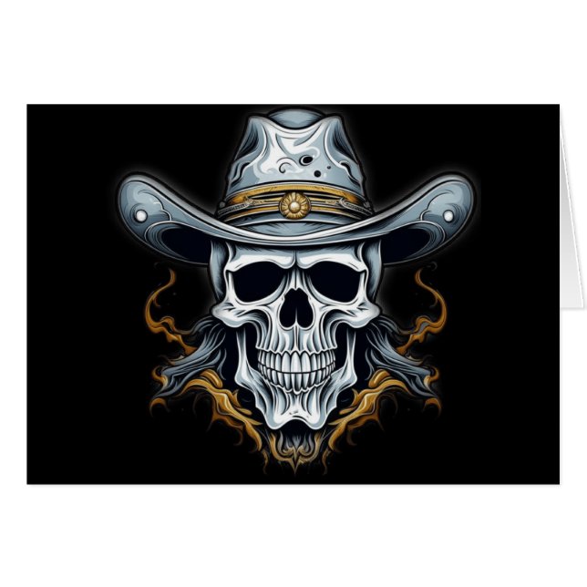 Le squelette cowboy (Devant horizontal)