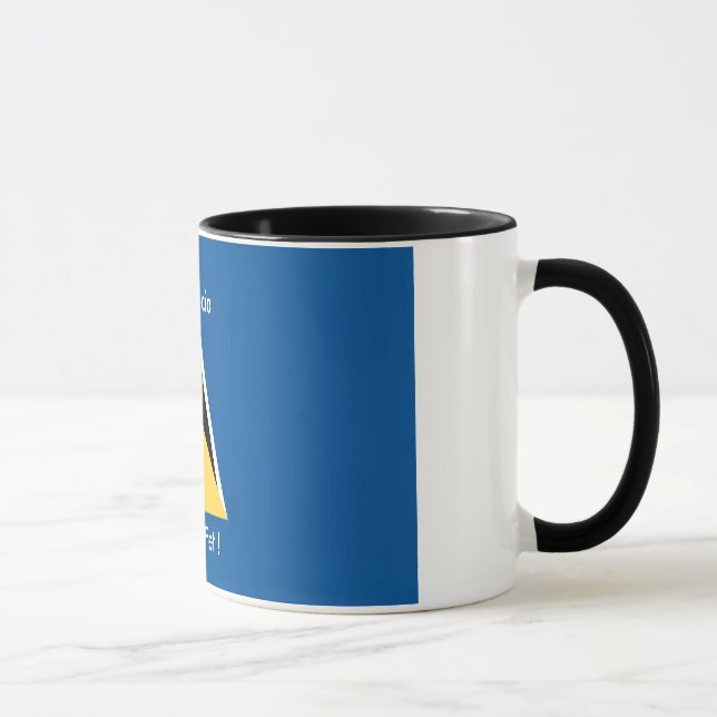 Le St Lucia, tasse de fête de ka de SA (Droite)