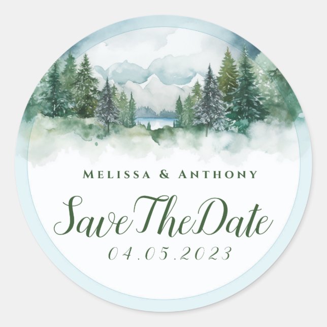 Le Sticker rond Pure Love Mariage Classic (Devant)