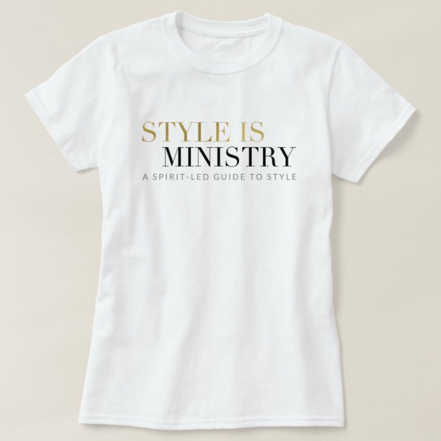 Le style est T-shirt de ministère (Design devant)