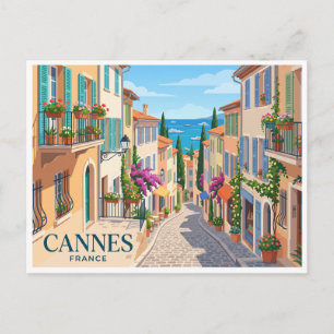 Le Suquet Cannes Frankreich Postkarte
