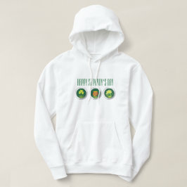 Le Sweat - shirt à capuche blanc de l'icône de la 