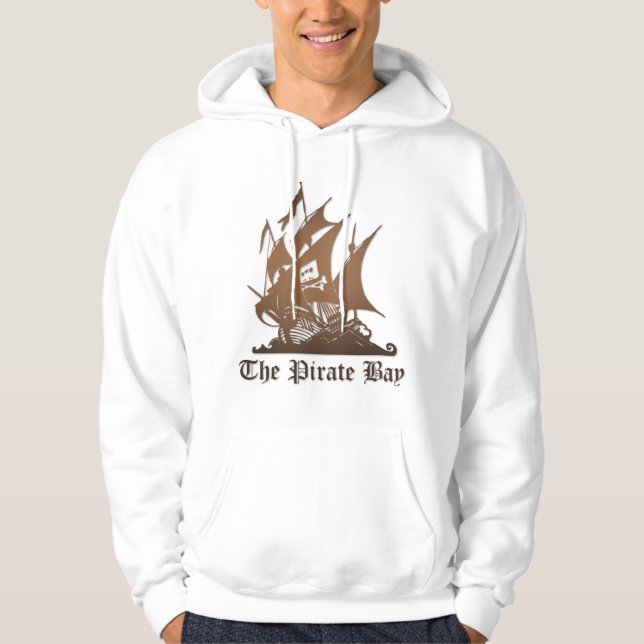 Le sweat - shirt à capuche de baie de pirate (Devant)