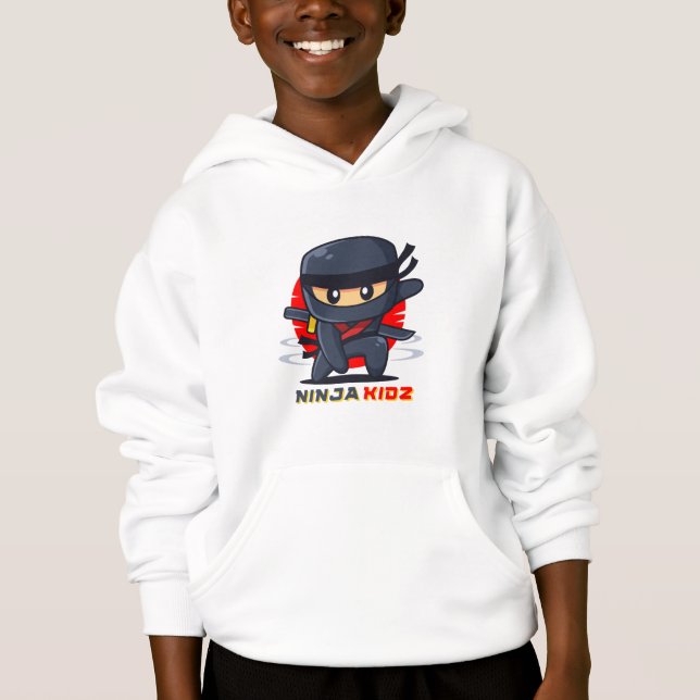 Le Sweat - shirt à capuche de Ninja Kidz (Devant)