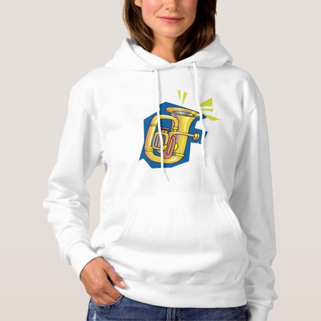 Le sweat - shirt à capuche des femmes d'instrument (Devant)
