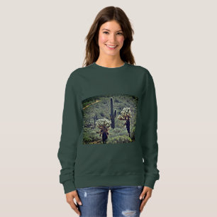 Le sweat shirt des femmes de Saguaro et de cactus