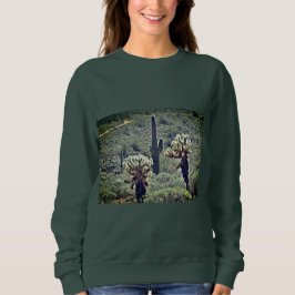 Le sweat shirt des femmes de Saguaro et de cactus