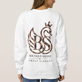 Le sweatshirt à col rond The Graceful Swan Minimal