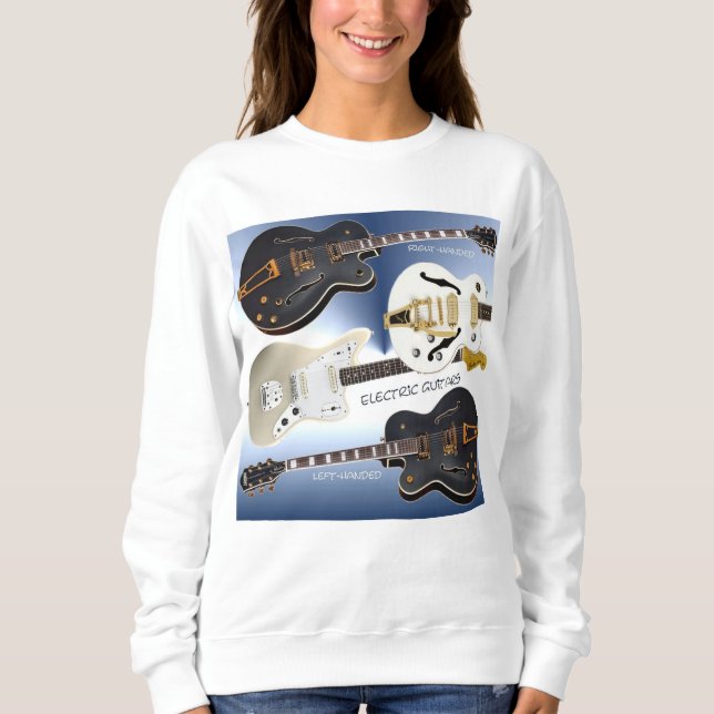 Le sweatshirt de base des femmes avec les guitares (Devant)
