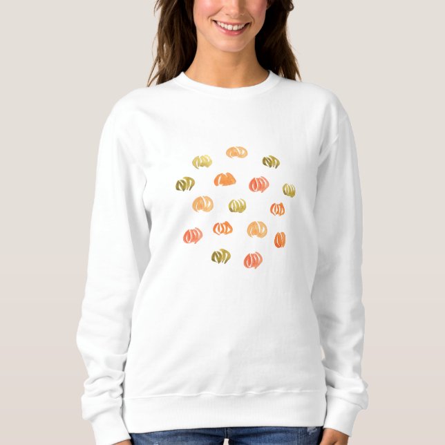 Le sweatshirt de base des femmes de citrouille (Devant)