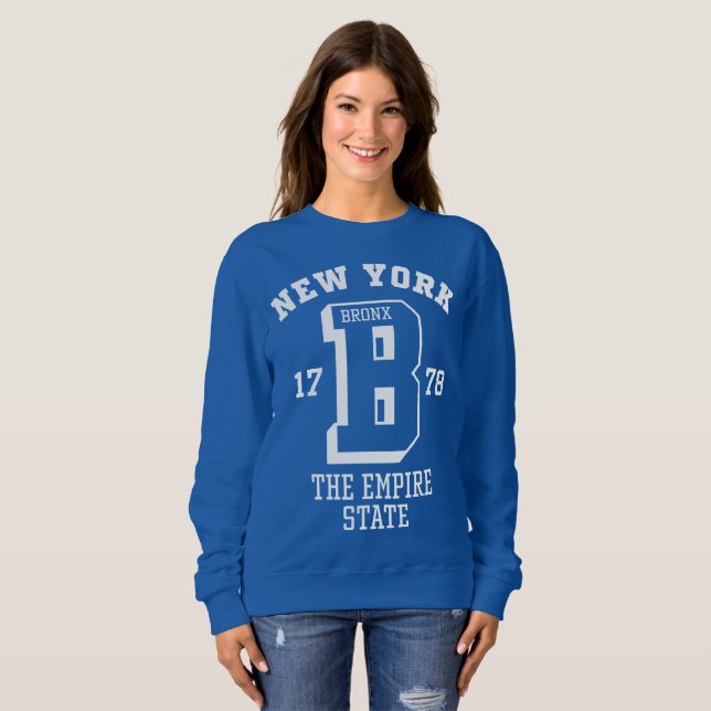 Le sweatshirt de base des femmes de New York Bronx (Devant entier)