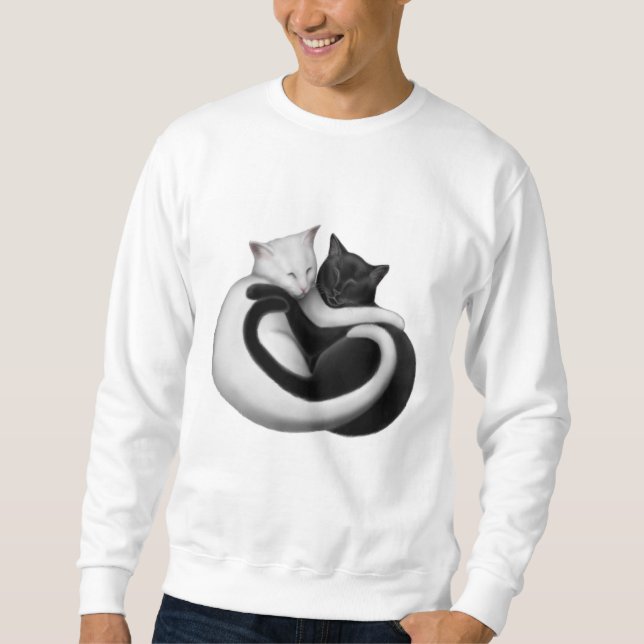 Le sweatshirt de chats d'amour (Devant)
