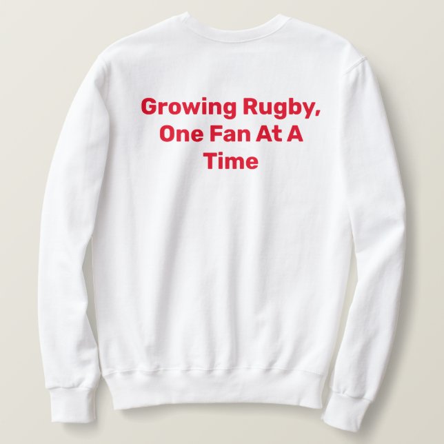 Le Sweatshirt de la fourrure de rugby (Design dos)