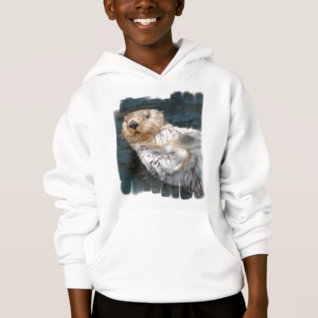 Le sweatshirt de l'enfant de loutre de mer (Devant)