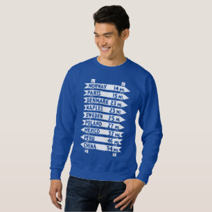 Le sweatshirt de poteau indicateur d'Ol Maine