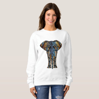 Le sweatshirt des femmes aztèques d'éléphant