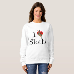 Le sweatshirt des femmes de coeur de paresse