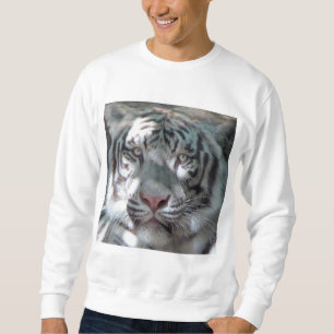Le sweatshirt des hommes blancs de tigre